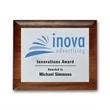 Screenprint Aluminum - Walnut Rolled Edge