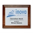 Screenprint Aluminum - Walnut Rolled Edge