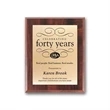 Screenprint Brass - Walnut Finish