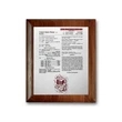 Etch/Colorfill Plaq - Walnut Rolled Edge