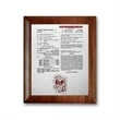 Etch/Colorfill Plaq - Walnut Rolled Edge