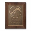 Double Etch Plaq - Walnut Piano Finish