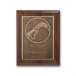 Double Etch Plaq - Walnut Piano Finish
