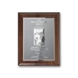 Etch/Frosted Plaq - Walnut Piano Finish/Silver