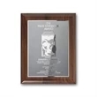 Etch/Frosted Plaq - Walnut Piano Finish/Silver