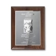 Etch/Frosted Plaq - Walnut Piano Finish/Silver