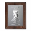 Etch/Frosted Plaq - Walnut Piano Finish/Silver