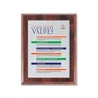 Screenprint Aluminum - Walnut Finish