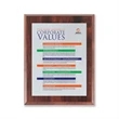 Screenprint Aluminum - Walnut Finish
