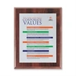 Screenprint Aluminum - Walnut Finish