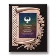Oak Leaf Plaque - Gold/Ebony
