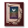 Oak Leaf Plaque - Gold/Ebony