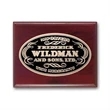 Etch/Oxidized Plaq - Mahogany