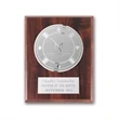 Etch/Frosted Plaq - Walnut Finish/Silver
