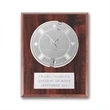 Etch/Frosted Plaq - Walnut Finish/Silver