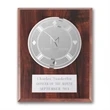 Etch/Frosted Plaq - Walnut Finish/Silver