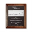 Photocast Plaque - Walnut Rolled Edge