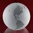 Clear Globe with Frosted Ocean