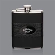 Gaetana Hip Flask -  Black Nickel Plate