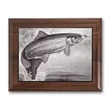 Metal Photo Plaq - Walnut Piano Finish