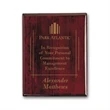 Laser Engraved Plaq - Rosewood