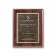 Double Etch Plaq - Walnut Finish
