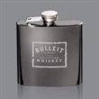 Raven Hip Flask -  Black Nickel