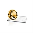 Gemstone Award on Starfire - Amber