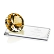 Gemstone Award on Starfire - Amber