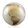 Gold Filled Globe - White