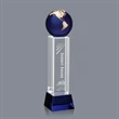 Luz Globe Award - Blue with Base