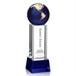 Luz Globe Award - Blue with Base