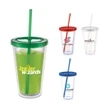 Colors Tumbler with Straw - 16oz