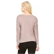 Ladies' Flowy Long-Sleeve Off Shoulder T-Shirt