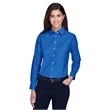 Ladies' Long-Sleeve Oxford with Stain-Release