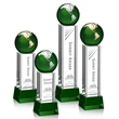 Luz Globe Award - Green with Base