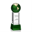 Luz Globe Award - Green with Base