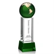 Luz Globe Award - Green with Base