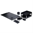 9 Piece Black Econo-Line Leather Desk Set