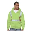 Bayside USA-Made Hi-Visibility Full-Zip Hooded Fleece