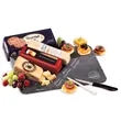 Genuine Slate Serving Plate with Wisconsin Cheese & Sausage