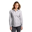 Port Authority Ladies SuperPro Oxford Stripe Shirt.