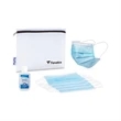 Single Use Face Masks (5 pack) and Hand Sanitizer Kit