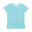 Ladies' V-Neck Harborside Melange Jersey T-Shirt