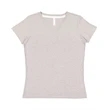 Ladies' V-Neck Harborside Melange Jersey T-Shirt