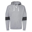 J. America Sport Lace Colorblocked Fleece Hooded Sweatshirt