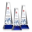 Rustern Obelisk Award on Base - VividPrint™/Blue
