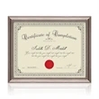 Ellison Certificate Frame - Gun Metal
