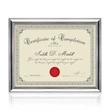 Ellison Certificate Frame - Silver