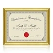 Ellison Certificate Frame - Gold